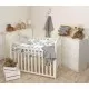 Protectie laterala patut bebe, Bumper impletit, Inchidere Velcro, Bumbac White Grey Mint 340 cm Protectie laterala patut bebe, Bumper impletit, Inchidere Velcro, Bumbac White Grey Mint 340 cm