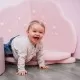 Saltea de joaca din spuma MeowBaby floare catifea roz deschis Saltea de joaca din spuma MeowBaby floare catifea roz deschis