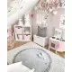 Saltea de joaca din spuma MeowBaby pentru copii catifea gri deschis Saltea de joaca din spuma MeowBaby pentru copii catifea gri deschis