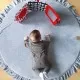 Saltea de joaca din spuma MeowBaby pentru copii catifea gri deschis Saltea de joaca din spuma MeowBaby pentru copii catifea gri deschis