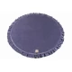 Saltea de joaca din spuma MeowBaby® pentru copii, rotunda cu volanas, catifea blue