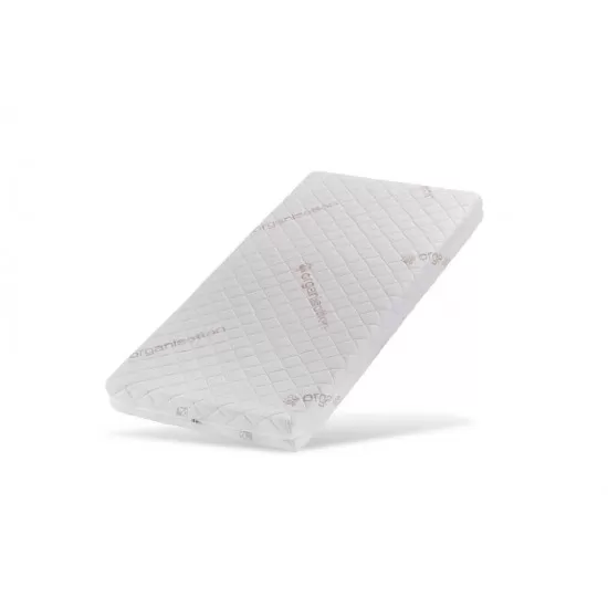 Saltea copii Cocos Latex cu husa detasabila Bumbac Organic si lana 127x63x10 cm