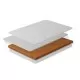 Saltea copii Cocos Latex cu husa detasabila Bumbac Organic si lana 127x63x10 cm