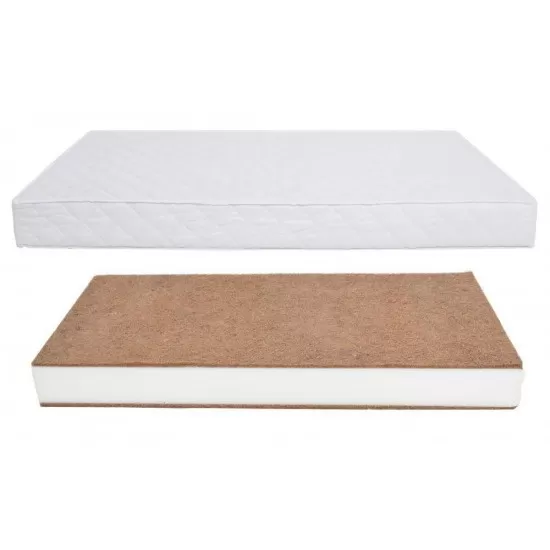 Saltea pentru copii Cocos Spuma Cocos cu husa detasabila Bumbac 120x60x10 cm Saltea pentru copii Cocos Spuma Cocos cu husa detasabila Bumbac 120x60x10 cm