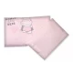 Set lenjerie din bumbac cu protectie laterala pentru pat bebelusi Hero Pink 120 x 60 cm