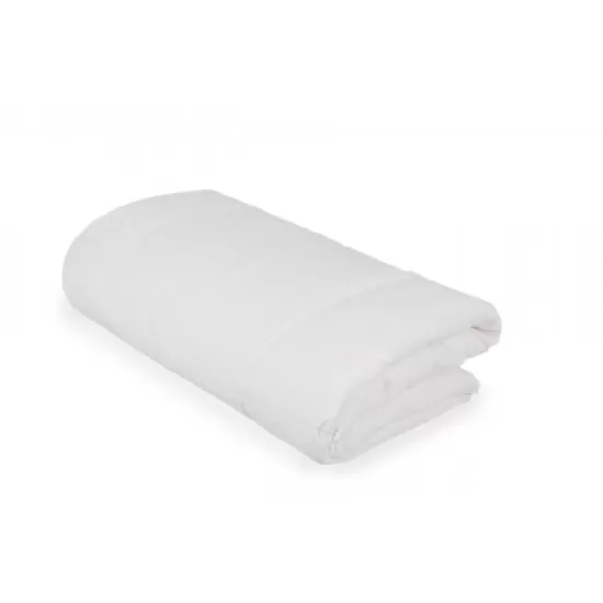 Set pilota 135 x 100 cm si perna 40 x 60 cm pentru copii, bumbac si umplutura BabySoft, Alb