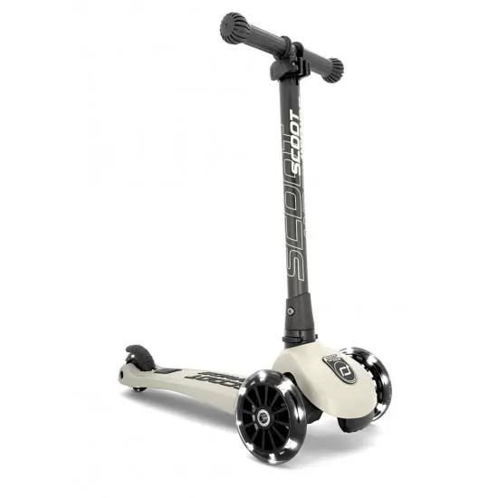 Trotineta copii pliabila cu roti luminoase Scoot and Ride HighwayKick 3 Ash Trotineta copii pliabila cu roti luminoase Scoot and Ride HighwayKick 3 Ash