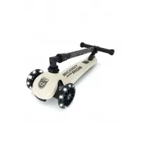 Trotineta copii pliabila cu roti luminoase Scoot and Ride HighwayKick 3 Ash