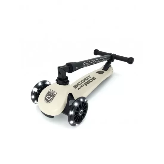 Trotineta copii pliabila cu roti luminoase Scoot and Ride HighwayKick 3 Ash Trotineta copii pliabila cu roti luminoase Scoot and Ride HighwayKick 3 Ash