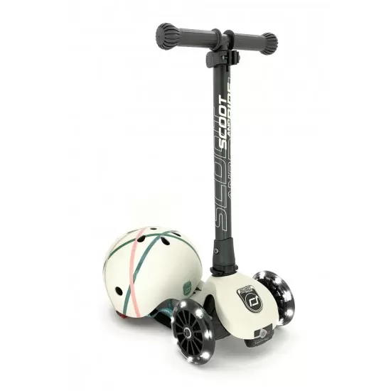 Trotineta copii pliabila cu roti luminoase Scoot and Ride HighwayKick 3 Ash Trotineta copii pliabila cu roti luminoase Scoot and Ride HighwayKick 3 Ash