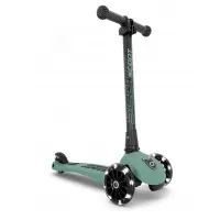 Trotineta copii pliabila cu roti luminoase Scoot and Ride HighwayKick 3 Forest