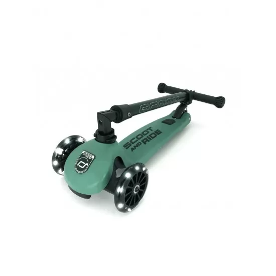 Trotineta copii pliabila cu roti luminoase Scoot and Ride HighwayKick 3 Forest Trotineta copii pliabila cu roti luminoase Scoot and Ride HighwayKick 3 Forest