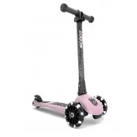 Trotineta copii pliabila cu roti luminoase Scoot and Ride HighwayKick 3 Rose
