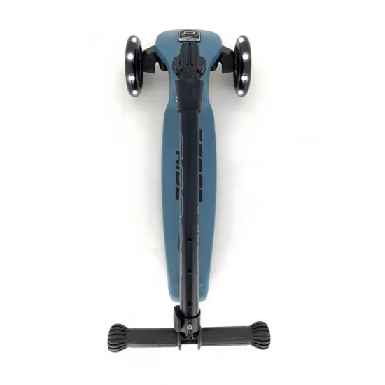 Trotineta copii pliabila cu roti luminoase Scoot and Ride HighwayKick 3 Steel Blue Trotineta copii pliabila cu roti luminoase Scoot and Ride HighwayKick 3 Steel Blue
