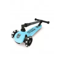 Trotineta copii pliabila cu roti luminoase Scoot and Ride HighwayKick 3 Blueberry
