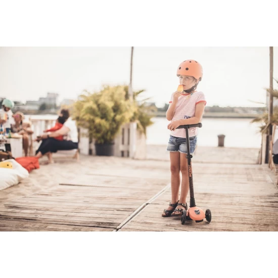 Trotineta copii pliabila cu roti luminoase Scoot and Ride HighwayKick 3 Peach
