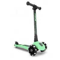 Trotineta copii pliabila cu roti luminoase Scoot and Ride HighwayKick 3 Kiwi
