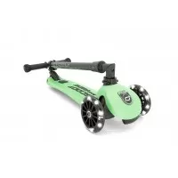 Trotineta copii pliabila cu roti luminoase Scoot and Ride HighwayKick 3 Kiwi
