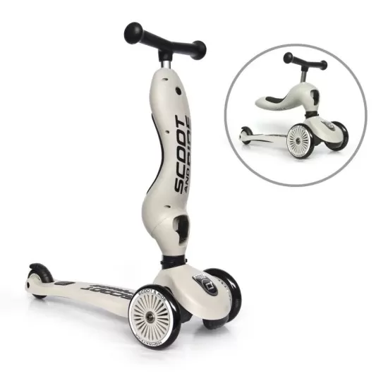 Trotineta copii transformabila 2 in 1 Scoot and Ride HighwayKick 1 Ash Trotineta copii transformabila 2 in 1 Scoot and Ride HighwayKick 1 Ash