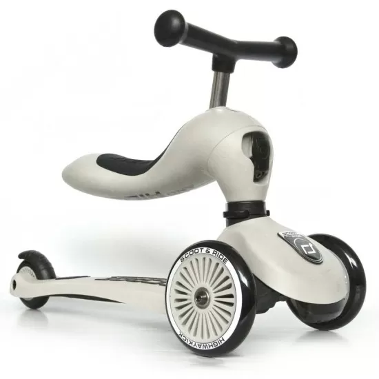 Trotineta copii transformabila 2 in 1 Scoot and Ride HighwayKick 1 Ash Trotineta copii transformabila 2 in 1 Scoot and Ride HighwayKick 1 Ash