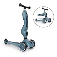 Trotineta copii transformabila 2 in 1 Scoot and Ride HighwayKick 1 Steel Bleu