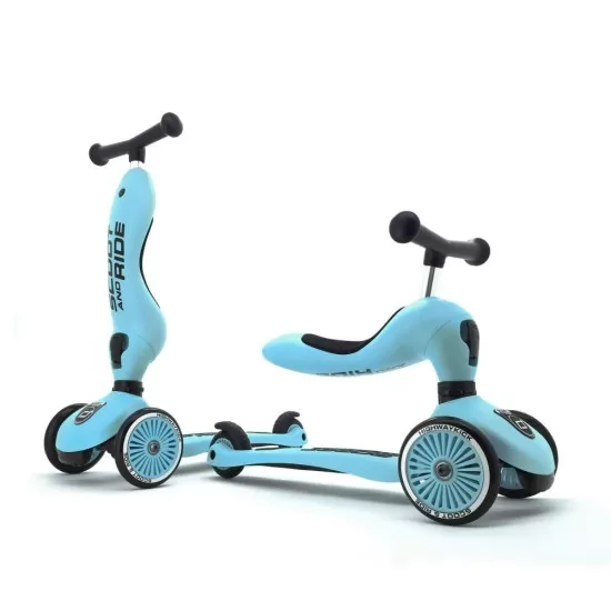 Trotineta copii transformabila 2 in 1 Scoot and Ride HighwayKick 1 Blueberry Trotineta copii transformabila 2 in 1 Scoot and Ride HighwayKick 1 Blueberry