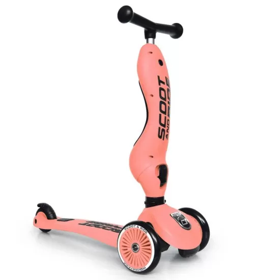 Trotineta copii transformabila 2 in 1 Scoot and Ride HighwayKick 1 Peach Trotineta copii transformabila 2 in 1 Scoot and Ride HighwayKick 1 Peach