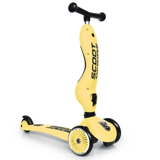 Trotineta copii transformabila 2 in 1 Scoot and Ride HighwayKick 1 Lemon Trotineta copii transformabila 2 in 1 Scoot and Ride HighwayKick 1 Lemon