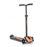 Trotineta pliabila pentru copii si adulti cu roti luminoase Scoot & Ride Highwaykick 5 Peach