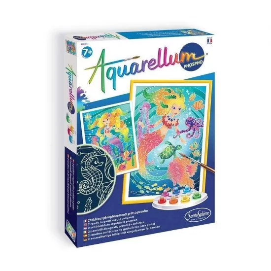 Set pictura Aquarellum Fosforescent Sirene