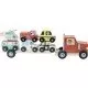 Jucarie camion din lemn cu vehicule de transport Vilac Jucarie camion din lemn cu vehicule de transport Vilac