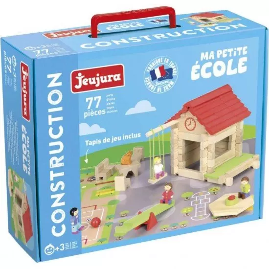Casuta de construit Scoala 77 piese Casuta de construit Scoala 77 piese