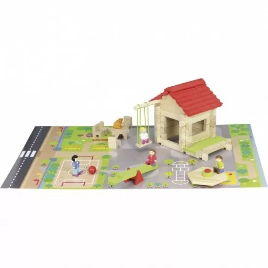 Casuta de construit Scoala 77 piese Casuta de construit Scoala 77 piese