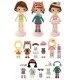 Set magnetic 37 piese - Imbraca papusa Chloe Set magnetic 37 piese - Imbraca papusa Chloe