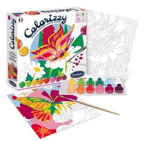 Pictura pe numere Colorizzy - Fluturi Pictura pe numere Colorizzy - Fluturi
