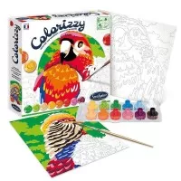 Pictura pe numere Colorizzy - Papagali