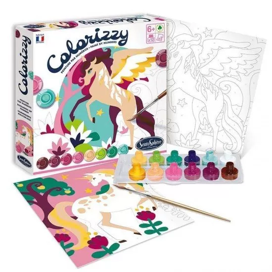 Pictura pe numere Colorizzy - Unicorni Pictura pe numere Colorizzy - Unicorni