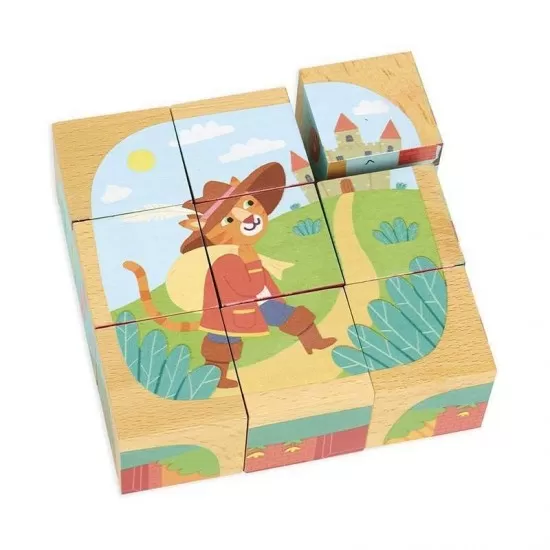 Cuburi puzzle Poveste 9 piese Cuburi puzzle Poveste 9 piese