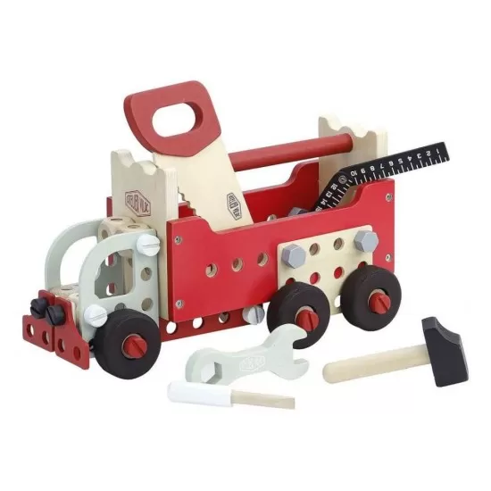 Set de joaca din lemn Cutie Atelier 96 piese Set de joaca din lemn Cutie Atelier 96 piese