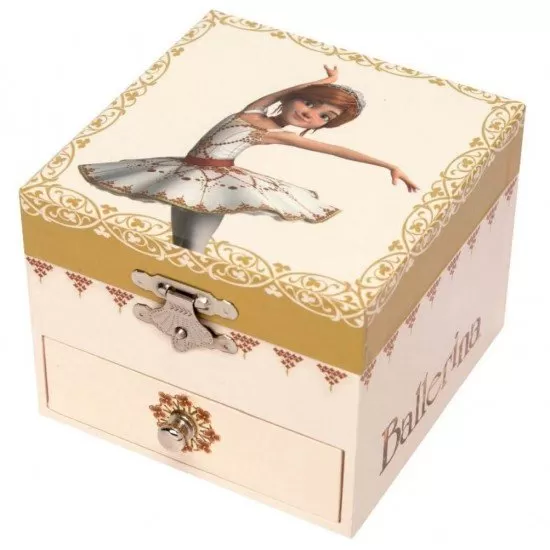 Cutie muzicala cub cu sertar Ballerina Cutie muzicala cub cu sertar Ballerina