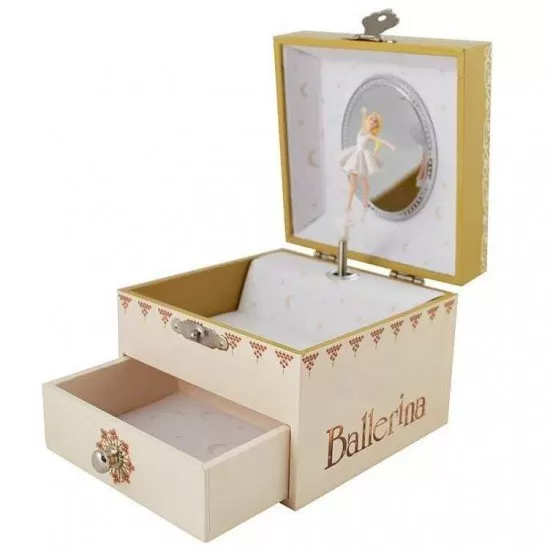 Cutie muzicala cub cu sertar Ballerina Cutie muzicala cub cu sertar Ballerina