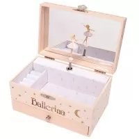 Cutie muzicala dreptunghiulara cu sertar Ballerina