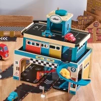 Set de joaca - Garaj mare din lemn Vilac