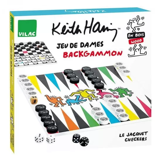 Joc de dame/backgammon - Keith Haring Joc de dame/backgammon - Keith Haring