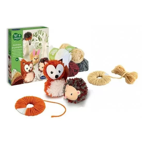 Kit Creativ - Animale cu Pompoane Kit Creativ - Animale cu Pompoane