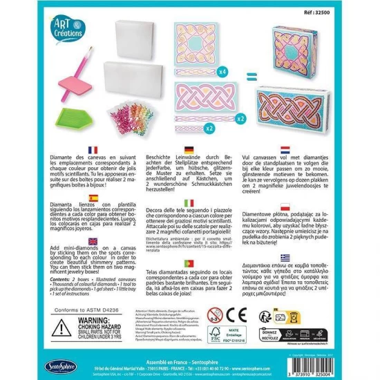 Kit creativ - Cutii cu strasuri, Motive Celtice Kit creativ - Cutii cu strasuri, Motive Celtice