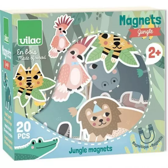 Set 20 magneti din lemn Jungla Set 20 magneti din lemn Jungla