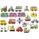 Set 20 magneti din lemn Transport Set 20 magneti din lemn Transport