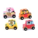 Camion cu 4 masinute din lemn Vilac Camion cu 4 masinute din lemn Vilac