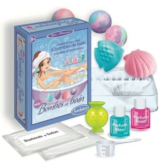 Mini Kit creativ - Forme efervescente si parfumate de baie
